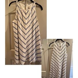 Jcrew classic blue striped dress